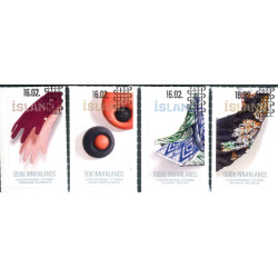 Island. 2017. Moderne design, Tekstil. AFA nr. 1495-98 **             (o)  stemplet FDC