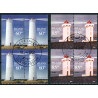 Island. 2002. Fyrtårne i sammentryk. AFA nr. 992Cv-993Dnh ** (4-blokke)    postfrisk st. stemplet FDC