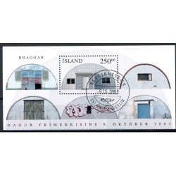 Island. 2003. Frimærkets dag, miniark, AFA nr. 1031 **, stemplet FDC