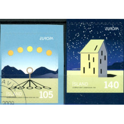 Island. 2009. Europamærker, fra hæfter. AFA nr. 1223E-24E **    stemplet FDC