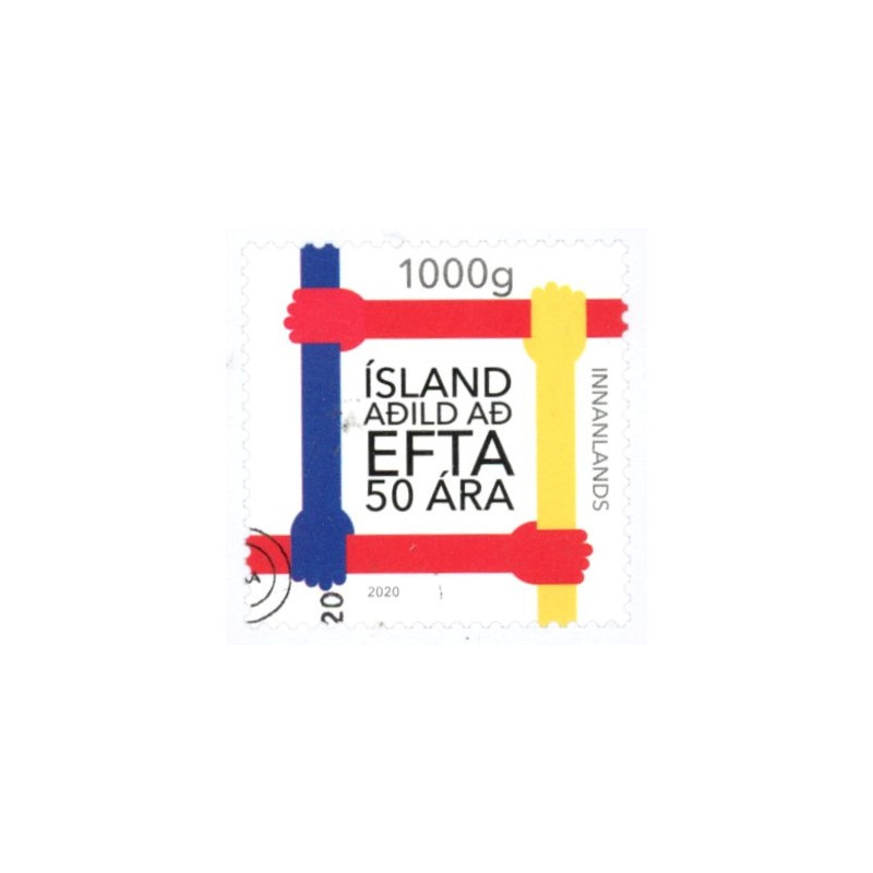 Island. 2020. 50-året for EFTA. AFA nr. 1580 **     (o)  stemplet FDC