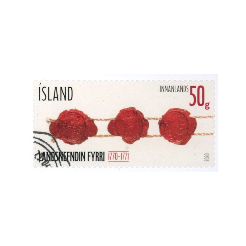 Island. 2020. 250-året for Nationalkomiten. AFA nr. 1594 **            (o)  stemplet FDC