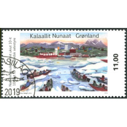 2019. 10-året for selvstyre. AFA nr. 828 **                postfrisk  stemplet FDC