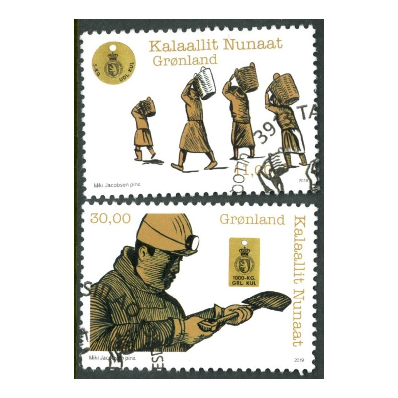 2019. Kulmærker. AFA nr. 833-34 **             postfrisk  stemplet FDC