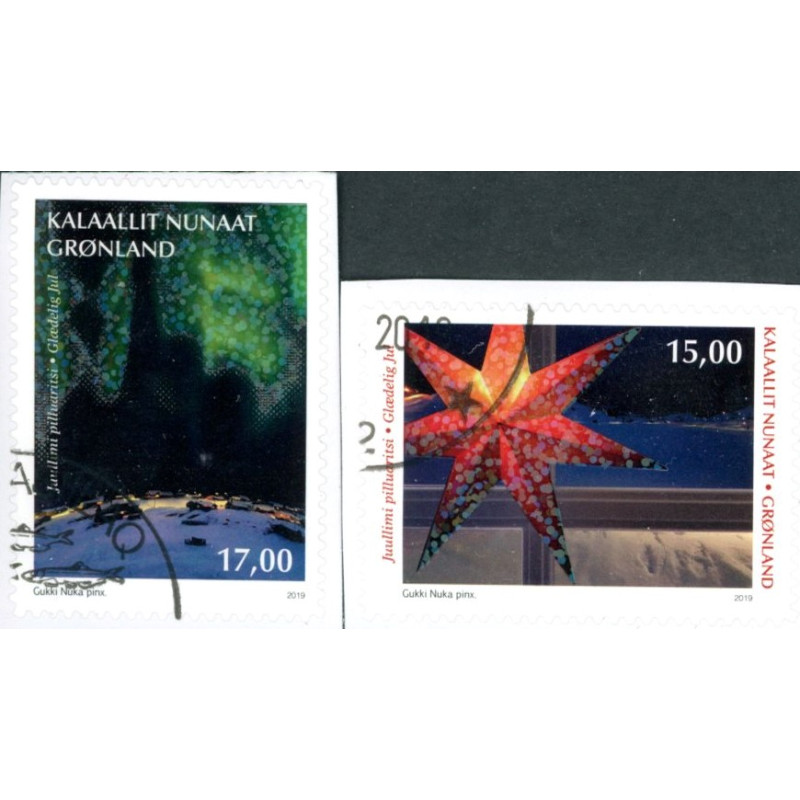 2019. Julefrimærker. AFA nr. 835E-36E **            postfrisk  stemplet FDC
