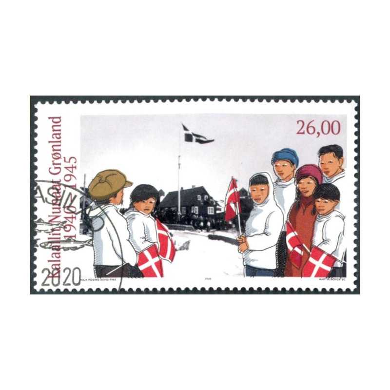 2020. Grønland under 2 verdenskrig. AFA nr. 851-52 **       postfrisk  stemplet FDC