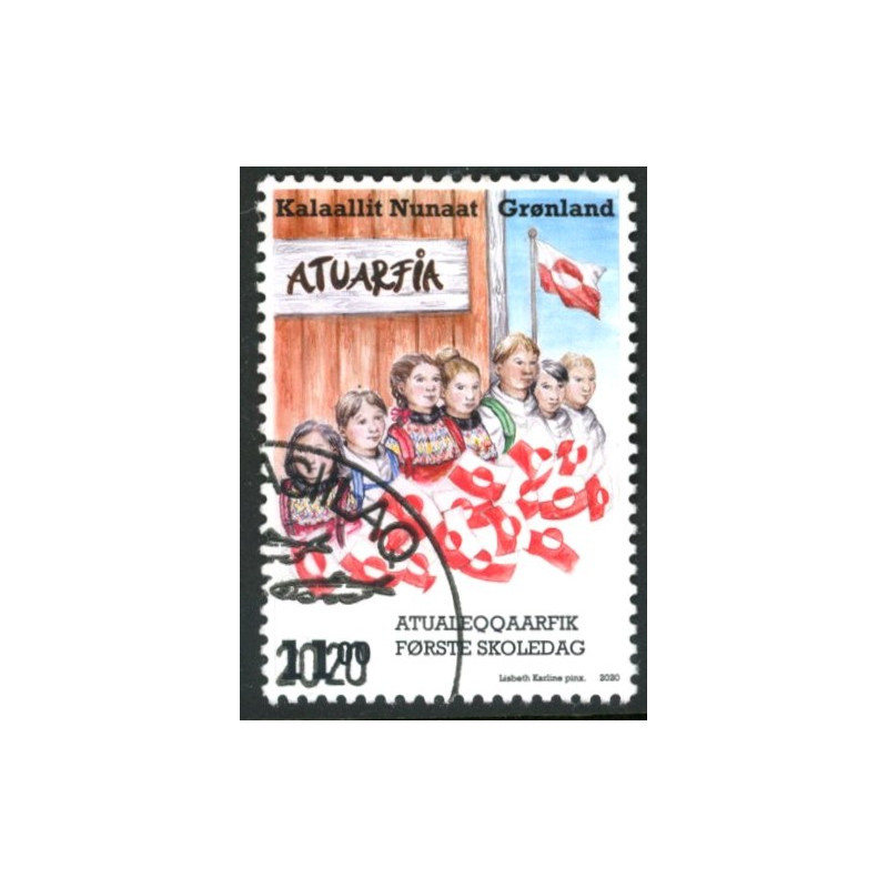 2020. Første skoledag. AFA nr. 855 **      postfrisk  stemplet FDC