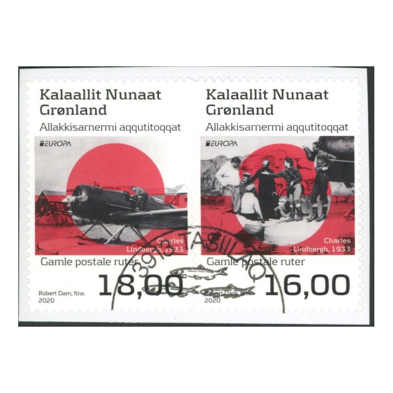 2020. Europa. Gamle postruter. AFA nr. 858E-59E **                      postfrisk  stemplet FDC