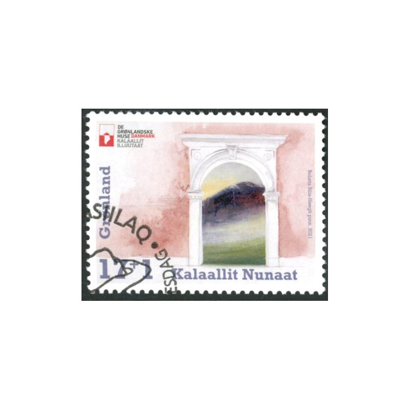 2021. Grønlandske huse i Danmark. AFA nr. 868 **                  postfrisk  stemplet FDC