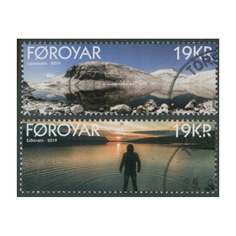 Færøerne. 2019. Leynavatn og Eidisvatn. AFA nr. 935-36 **                                               , (o) Postfrisk stemplet