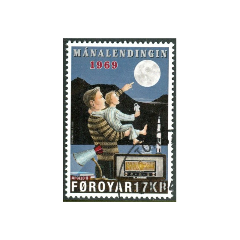 2019. Månelandingen 1969. AFA nr. 942 **                                          , (o) Postfrisk stemplet