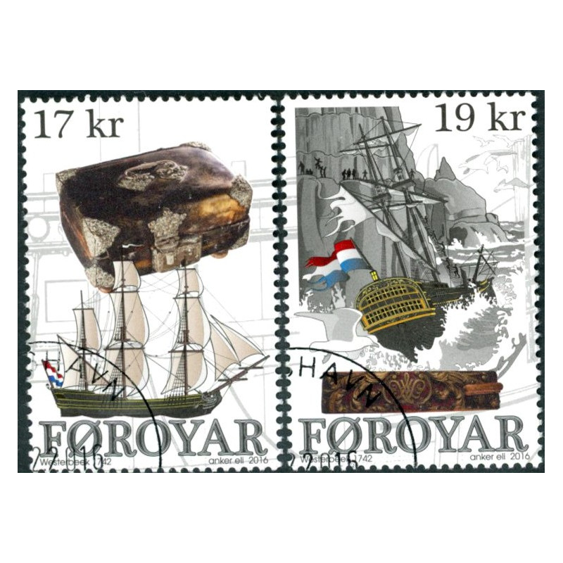 Færøerne 2016. Westerbeek, AFA nr 844-45 Postfrisk  stemplet FDC