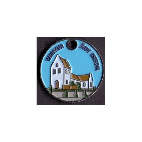 Vognpolet/coincart "Øksendrup  Kirke " 20kr./2€ str.