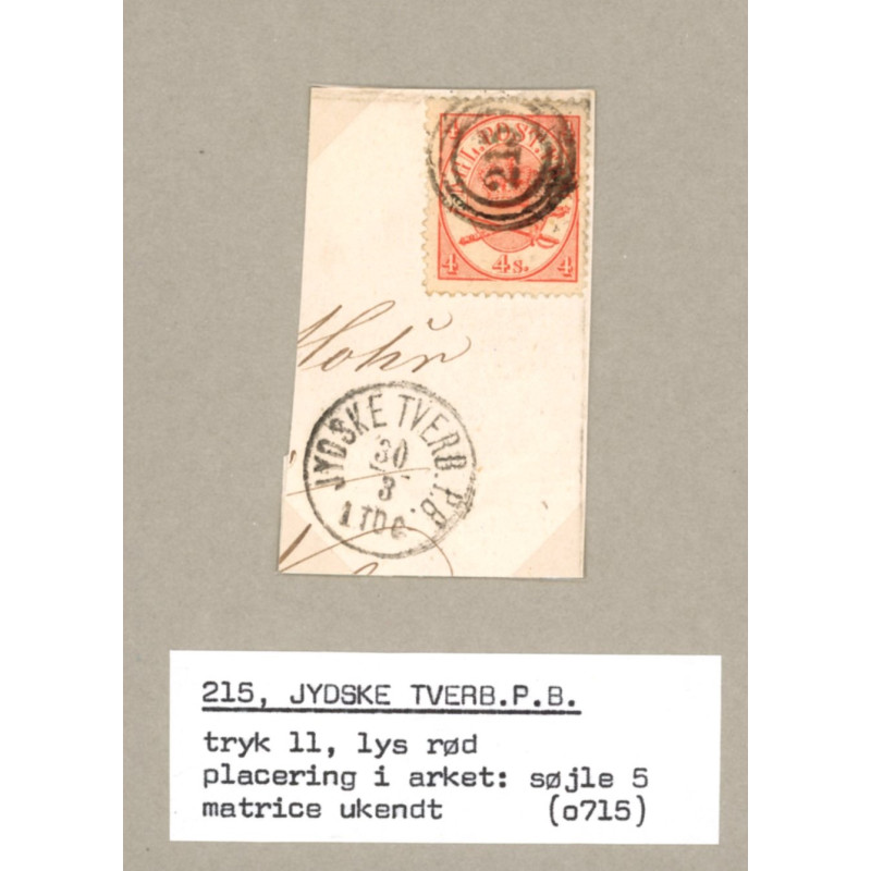 1864. 4 Sk. tryk 4a på lille klip