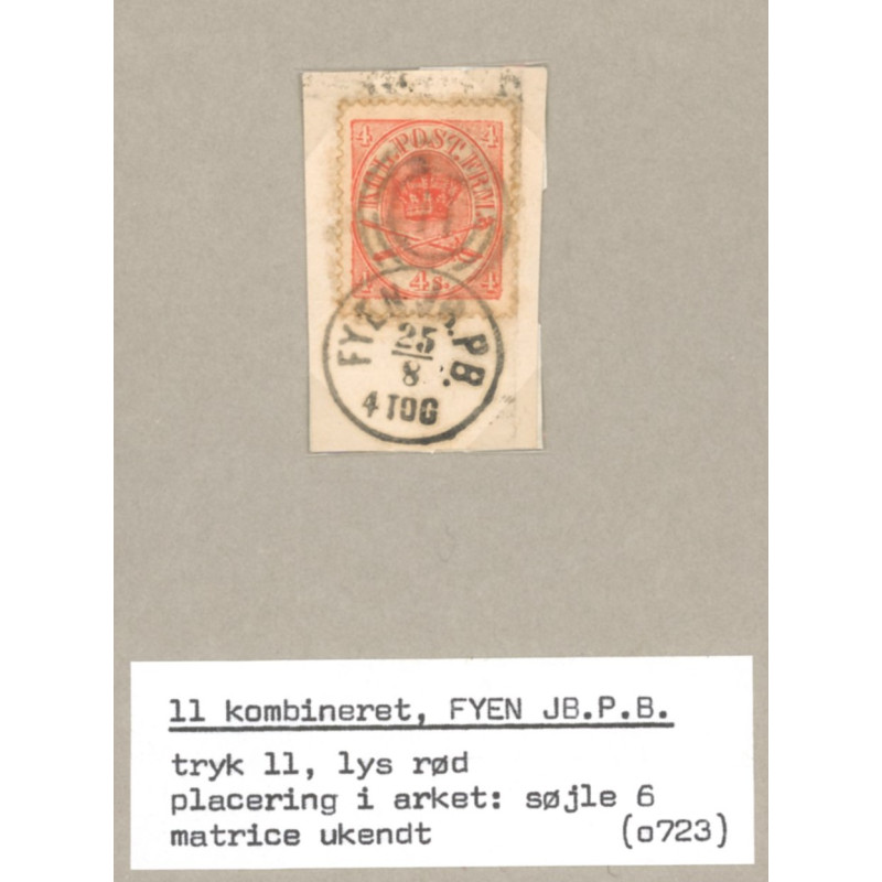 1864. 4 Sk. tryk 4a på lille klip