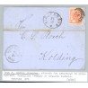 1864. 4 Sk. tryk 3, på brev (se foto)