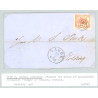 1864. 4 Sk. tryk 3, på brev (se foto)