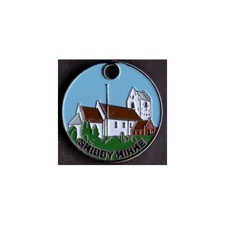 Vognpolet/coincart "Skibby Kirke " 20kr./2€ str.