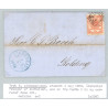 1864. 4 Sk. tryk 3, på brev (se foto)