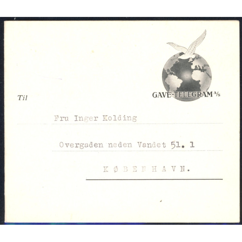 1935. Gave-Telegram A/S Gave-Radiobrev d. 21.5.1935