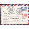 1954. 40 øre Isbjørn på Luftpostkuvert med særstempel SAS i Sdr-Strømfjord