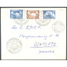 1954. Isbjørn og Gustav Holm på kuvert med særstempel SAS