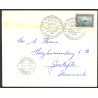 1954. 2 kr Amerikaudgaven, på kuvert med særstempel SAS