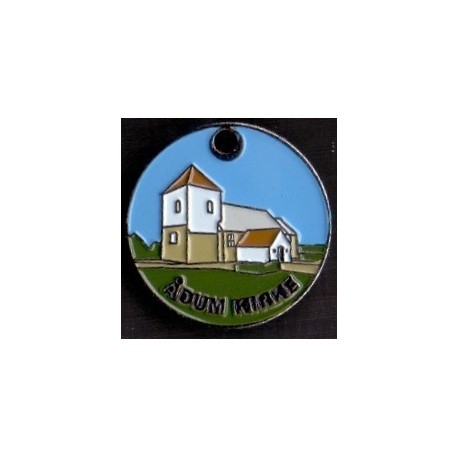 Vognpolet/coincart "Ådum Kirke " 20kr./2€ str.