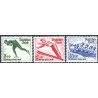 Rige. 1935. Vinterolympiaden. AFA nr. 595-97 **    stemplet (o)