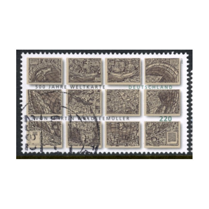 Tyskland. 2007. Historisk verdenskort. AFA nr. 3500 **     (o)