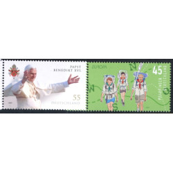 Tyskland. 2007. Pave Benedikt og Europamærke. AFA nr. 3501-02 **     (o)
