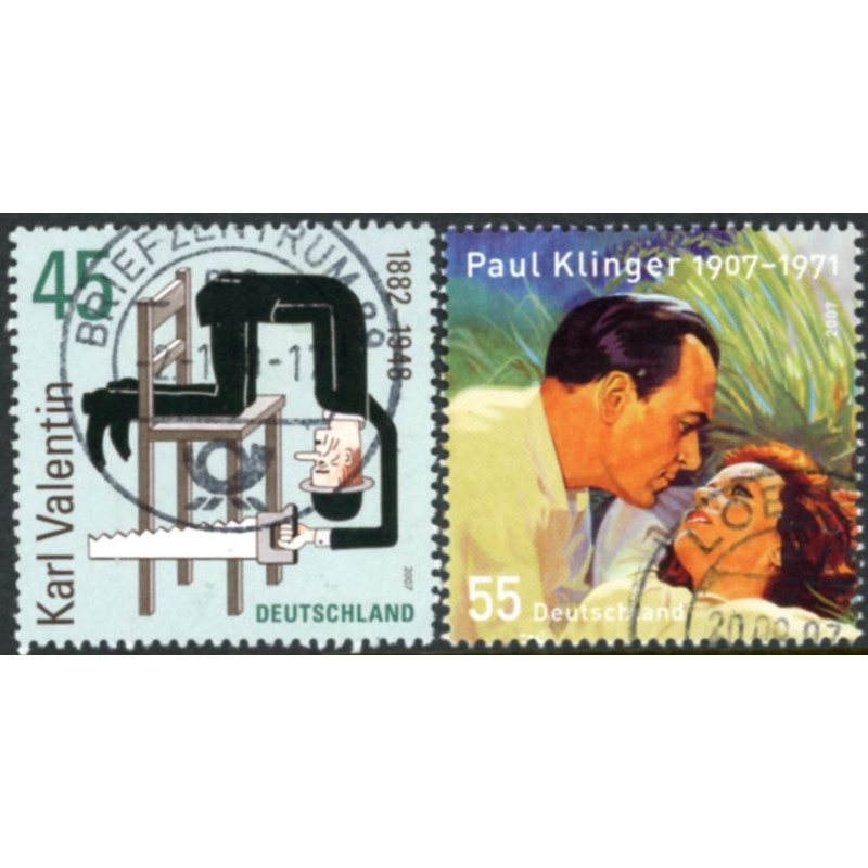 Tyskland. 2007. Valentin og Klinger. AFA nr. 3511-12 **     (o)