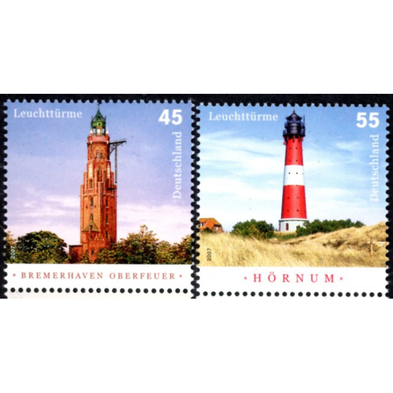Tyskland. 2007. Fyrtåne. AFA nr. 3513-14 **     (o)