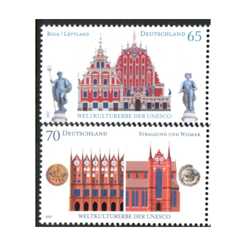 Tyskland. 2007. Kultur og Naturarv. AFA nr. 3515-16 **    (o)