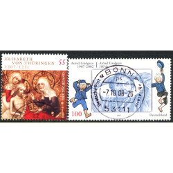 Tyskland. 2007. Thüringen og Astrid Lindgren. AFA nr. 3529-30 **          (o)