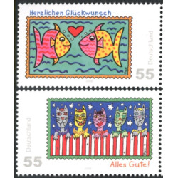 Tyskland. 2008. Hilsenfrimærker. AFA nr. 3541-42 **          (o)