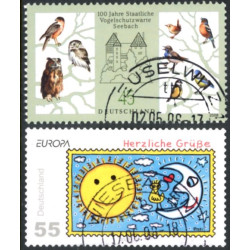 Tyskland. 2008. Fuglebeskyttelse og Europamærke. AFA nr. 3556-57 **      (o)
