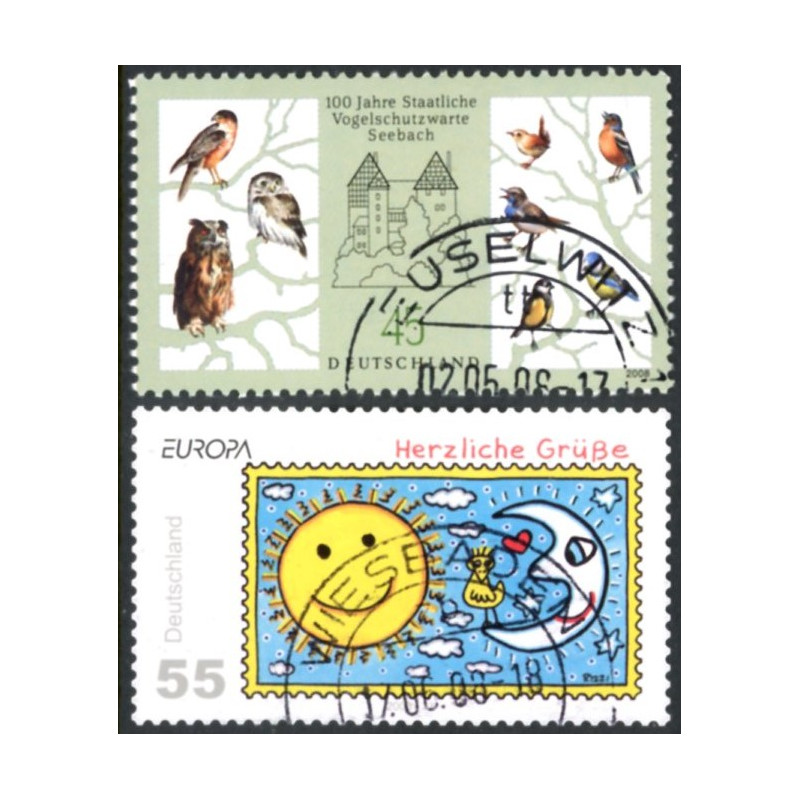 Tyskland. 2008. Fuglebeskyttelse og Europamærke. AFA nr. 3556-57 **      (o)