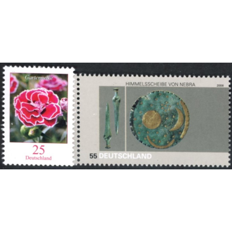 Tyskland. 2008. Blomster og Arkæologi. AFA nr. 3582-83 **             (o)