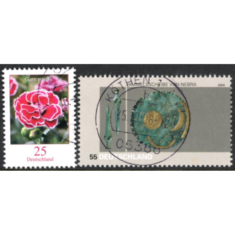 Tyskland. 2008. Blomster og Arkæologi. AFA nr. 3582-83 **             (o)