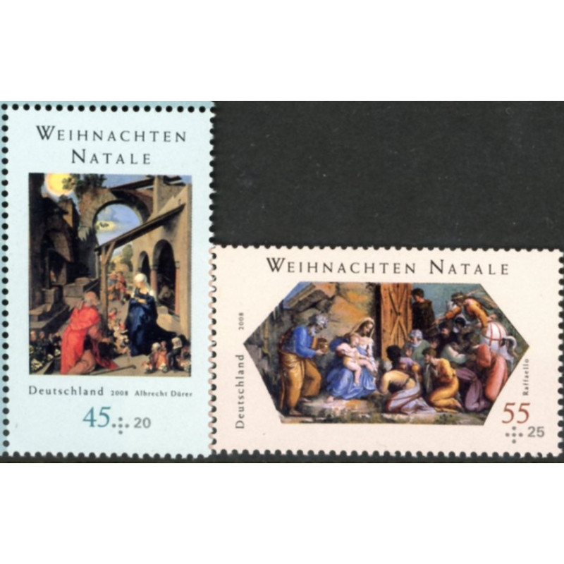 Tyskland. 2008. Julefrimærker. AFA nr. 3588-89 **           (o)