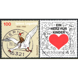 Tyskland. 2008. Lagerløf og Et hjerte for børn. AFA nr. 3590-91 **         (o)