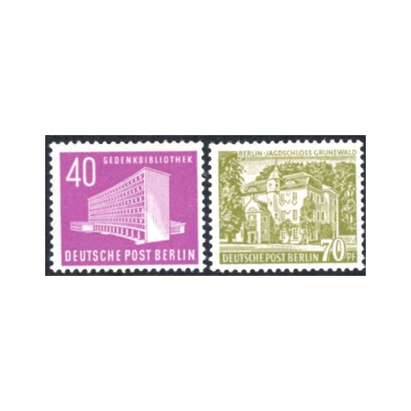 Berlin. 1954. Bygningsværker. AFA nr. 123-24 **           (o)