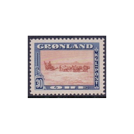 1945. Amerikaudgaven, 30 Øre, AFA nr. 13 postfrisk