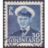 1953. Kong. Fred. IX. 30 Øre blå, stemplet