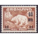 1956. Provisorier 60 Øre/1 kr. AFA nr. 38 postfrisk
