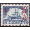 1958. 30+10/50 Øre. Tuberkulosefonden. AFA nr. 40 stemplet