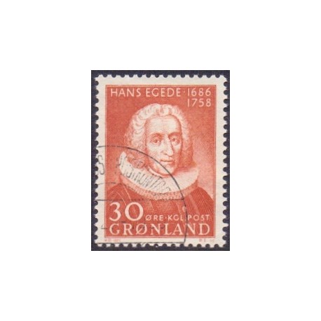 1958. 30 Øre. Hans Egede. AFA nr. 42 postfrisk