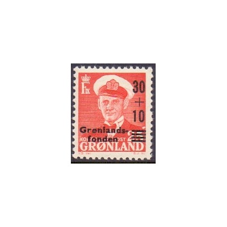 1959. 30+10/25 Øre. Grønlandsfonden. AFA nr. 43 postfrisk