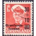 1959. 30+10/25 Øre. Grønlandsfonden. AFA nr. 43 stemplet